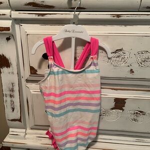 Colorful Striped Swimsuit